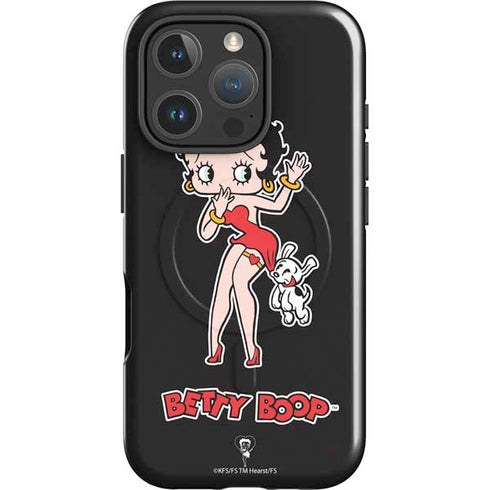 Betty Boop With Puppy iPhone 16 Pro Magsafe Impact Case